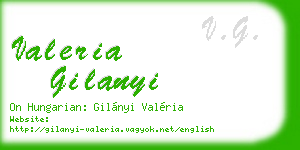 valeria gilanyi business card